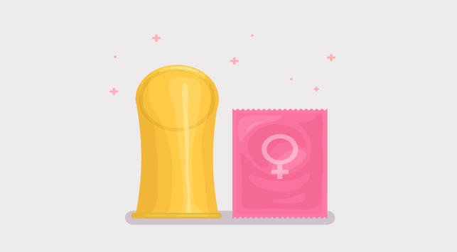 여성용 콘돔, 사용 방법은 다음과 같습니다.